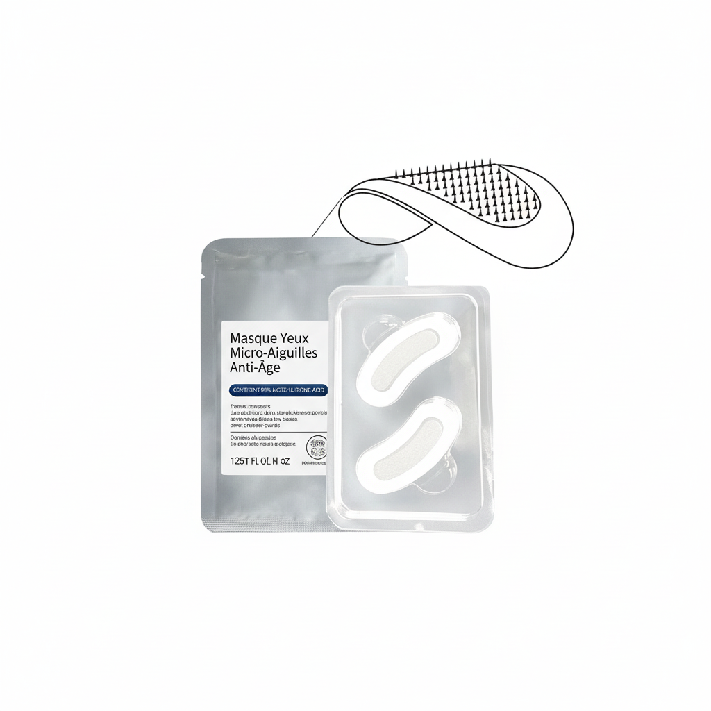 Masque pour les yeux à micro-aiguilles, améliore les ridules, dilue les cernes, Lifting, raffermissant, restauration de l'élasticité, soulage la Fatigue oculaire