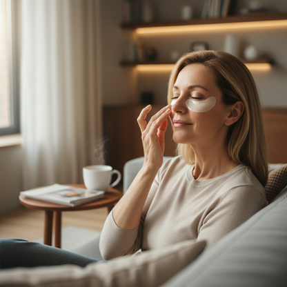 Masque pour les yeux à micro-aiguilles, améliore les ridules, dilue les cernes, Lifting, raffermissant, restauration de l'élasticité, soulage la Fatigue oculaire