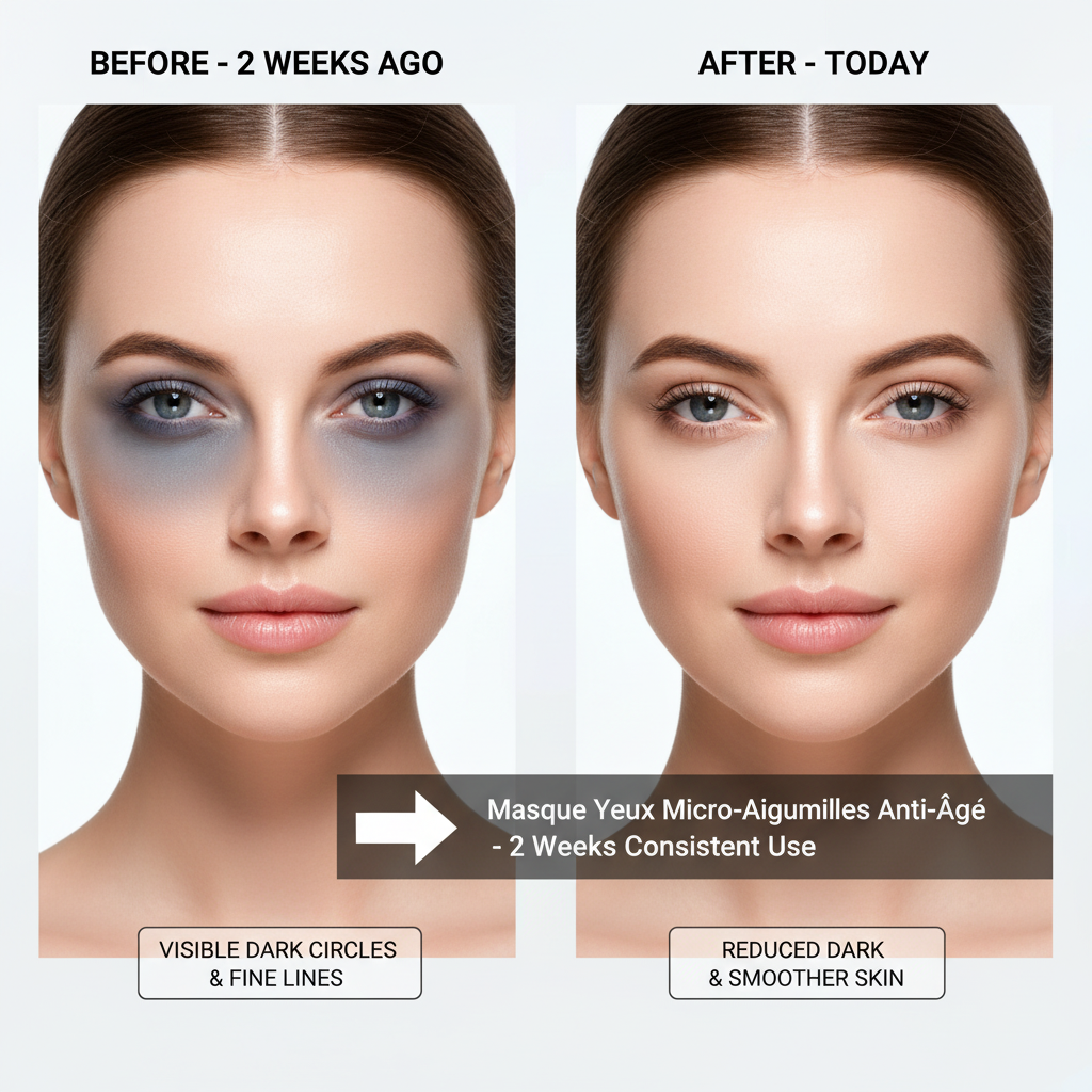 Masque pour les yeux à micro-aiguilles, améliore les ridules, dilue les cernes, Lifting, raffermissant, restauration de l'élasticité, soulage la Fatigue oculaire