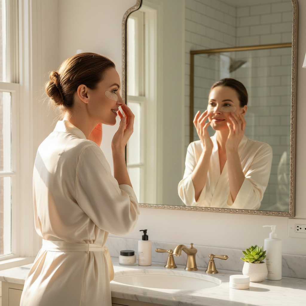 Masque pour les yeux à micro-aiguilles, améliore les ridules, dilue les cernes, Lifting, raffermissant, restauration de l'élasticité, soulage la Fatigue oculaire